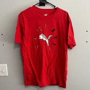 Puma Red Short-Sleeve Tee